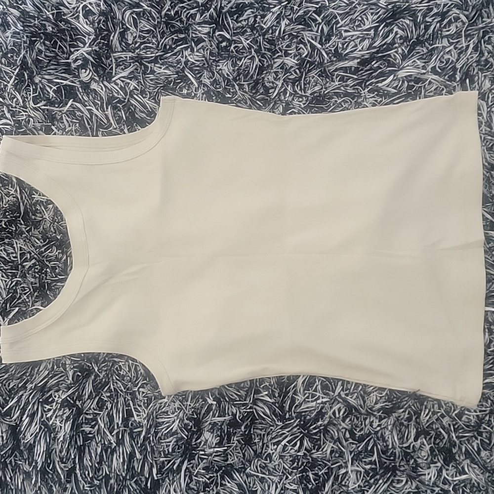 Hanro Light Beige Ribbed Tank Top - Picture 7 of 8